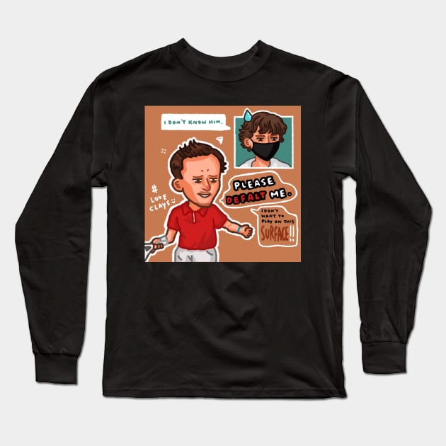 Daniil Medvedev: I don't want to play on this SURFACE! Long Sleeve T-Shirt by dotbyedot